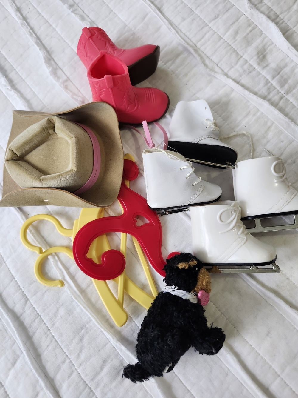 18-Inch Doll, American Girl, OG  Accessories - Cowgirl Boots, Skates, Pet, Hat
